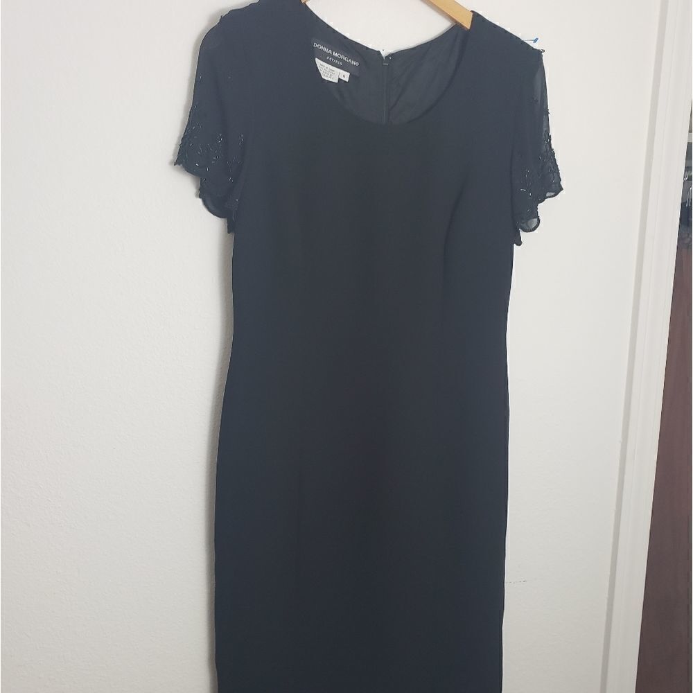 BeautifulβbeadedΒ dressβwithβsatinβbuttonβback